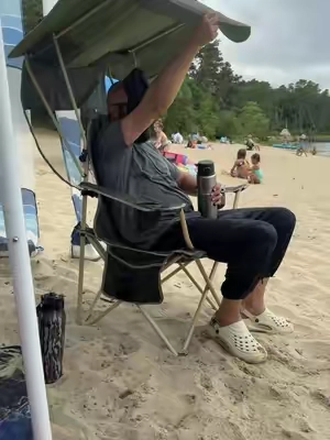 No words. You’re gonna love it. #campingessentials #campingchair #foldablechair #sunshade #hikingessentials 
