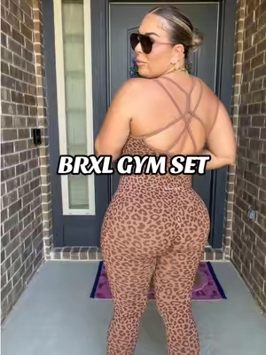 Definitely size down bc it’s super stretchy 🤎🐆✨ @BRXL  #activewearset #gymootd #TikTokshopbacktoschool #tiktokshopcreatorpicks #brxl 