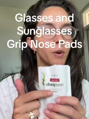 Replying to @smithras and you can put them on sunglasses too! #geckogrip #nosepads #glassesproblems #glassesgrips #TikTokshopbacktoschool 
