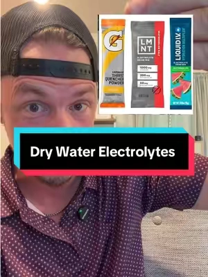 Dry Water premium optimized electrolytes #electrolytes #hydration #sweat #supplementsthatwork #TikTokshopbacktoschool 