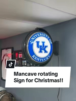 Show off your team pride with this lighted, rotating NCAA wall sign! Pre-lit with LED lights and built to stand out in a fan cave, game room, garage, or home bar. A great gift for college sports fans and a perfect pickup for football season, Black Friday, or Christmas. Man cave ready or she shed!#tiktokshopcreatorpicks #tiktokshopblackfriday #TikTokshopbacktoschool #tiktokshopcybermonday #qvc @QVC, Inc 