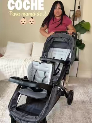 Este coche doble está perfecto para una mami de dos bebés. #babystroller #doublestroller #babyessentials #babymusthaves #TikTokshopbacktoschool @Baby Trend Inc 