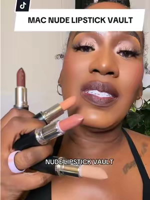 MAC opened the vault again. Act accordingly. #MACCosmetics #MACLipstick #NudeLipstick #LipstickVault #TikTokShopCreatorPicks 