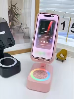 Soporte de altavoz multifuncional inalámbrico portátil YOYOWAY - Accesorio de teléfono unisex 5 en 1 con rotación de 360°, banco de energía de emergencia recargable, luces RGB, luz nocturna - Adecuado para cocina, viajes, exteriores, altavoz inalámbrico portátil, accesorios de trabajo#DealsForYouDays #imprescindible #tendencia #fyp #util #esencial #gadgetviral #viral #parati #recomendado #comprarentiktok #tiendadetiktok #compraya #bonito #calidad 