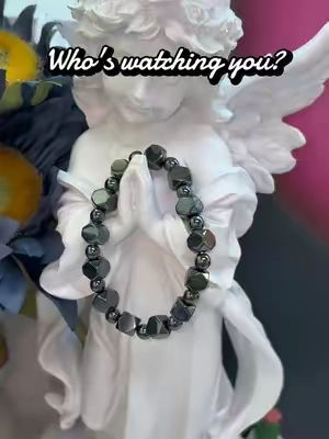 Don't let bad energy drain you, grab this hematite protection bracelet ✨#tiktokshopsummersale#TikTokshopbacktoschool#bracelets#protection #lawofattraction