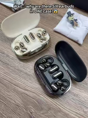 Six earbuds in ONE case... and it even charges your phone.Didn't expect that, right? 👀
 #earbuds #wirelessearbuds #powerbank #tiktokmademebuyit #gadgets