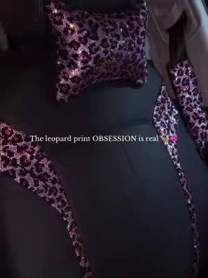 Leopard print girlies are summoned… we’re completely OBSESSED🐆💞 #cardecor #y2kaesthetic #leopardprint #carinterior #queensland 