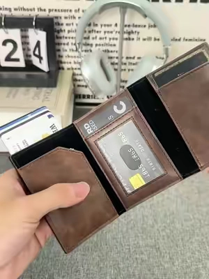 👝 Cartera delgada para hombre 🛡️ Protección RFID anti clonación 💳 Tarjetero de aluminio resistente 👖 Ultra slim, no abulta ✨ Diseño minimalista 💸 ¡Precio en oferta, aprove#TikTokshopbacktoschool 