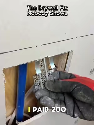 These metal drywall repair clips make fixing wall holes easier than ever. No wood backing, no complicated steps, just a strong and clean patch repair anyone can handle#SummerVibes #DealsForYouDays #DIYProjects #HomeImprovement #DIYHomeRepair 