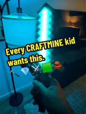 POV: your kid is obsessed with Craftmine and you just found the coolest nightlight ever 💎⚔️⛏️ It’s a Diamond Sword AND it lights up the whole room 🔥🎮 Minecraft parents… this one’s gonna be hard to hide from them 👀 #m#minecraftm#minecrafttiktokgaming #gamer #minecraftkids 