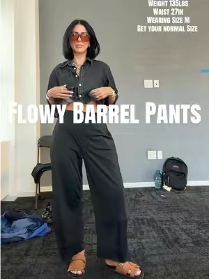 These are a great look for less option 🖤 @SCUSTY #barrelpants #barrelpantsoutfit 