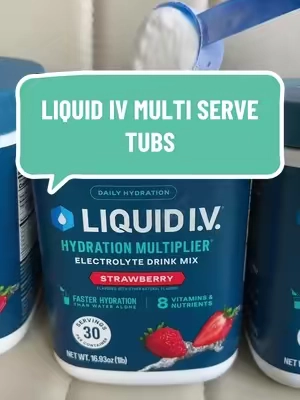 These multi serve tubs are a better value than the sticks ☀️💦 @Liquid I.V. #electrolytes #hydration 
