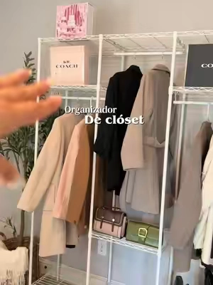 Organizador de clóset de metal 🤩#SummerVibes #tiktokshopsummersale #TikTokshopbacktoschool #closet #homedecor 