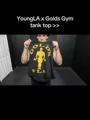 These are so goated #youngla #stringer #gym #tanktop #goldsgym 