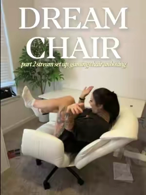 FEELS LIKE A CLOUD 😍☁️✨ #officechair #gamechair #gamingchair #crisscrosschair #chair 