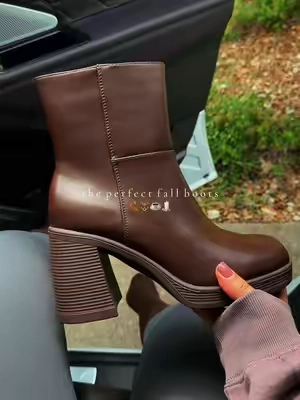 So excited to wear these this fall 🍂🐻☕️ #shoes #ankleboots #boots #womensboots #fallaesthetic 
