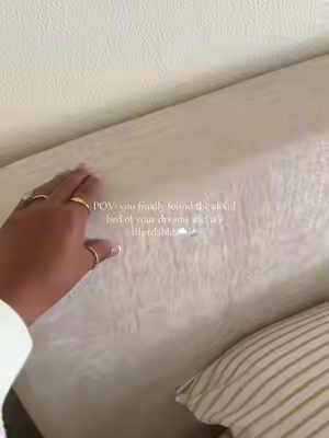 I have waited so long for this moment! #cloudbed #upholsterbed #bedroommakeover 
