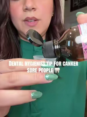 If you get canker sores, you KNOW the struggle 😭 GuruNanda just came out with an Oral Pain Relief Rinse with 1.5% menthol to help temporarily relieve minor mouth pain + irritation 👀 As a dental hygienist, THIS is the kind of thing I want in my cabinet before I actually need it 🦷 #TikTokshopbacktoschool #CankerSores #OralPainRelief #DentalHygienist #OralCare   
