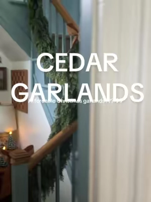 The MVP of Christmas decor fr #christmasdecor #christmasgarland #cedargarland #christmas #tiktokshopcreatorpicks 