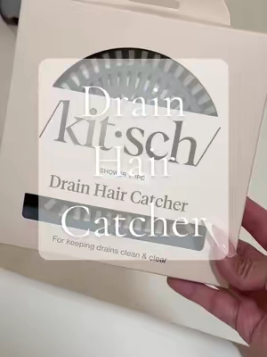 No more clogged drains full of hair!! #haircatcher #kitsch #bathroommusthave #tiktokmademebuyit #girlythings @Kitsch 