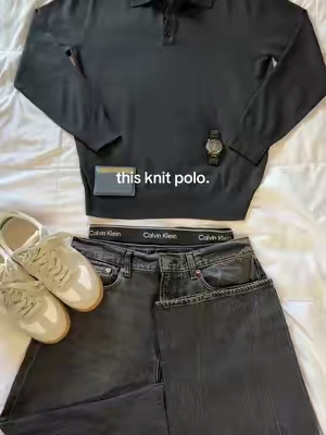 I got you #menshirt #knitpolo #oldmoney 
