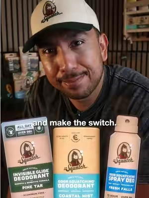 Ditch your Dad's deodorant. Use Dr. Squatch  #drsquatch #deodorant #upgrade #scents 