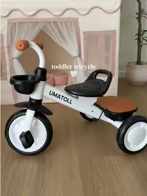 The cutest tricycle for your little one 🥹✨🤍  #tricycle #toddlertok #kidsactivities #MomsofTikTok #toddlertoys 