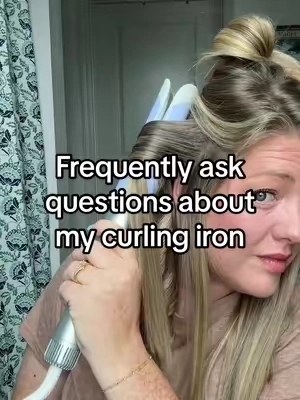 My go-to curling iron because it curls my hair in half the time!! #curlingiron #automaticcurlingiron 
