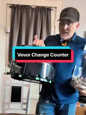 How much money do you think was in my change pile? 👀🪙 We put it to the test with this VEVOR Coin Counter and let the machine do the work. It sorts 5 different US coins automatically at up to 300 coins per minute—and keeps a running count so there’s no guessing. Definitely beats sorting all that change by hand! #VEVOR #CoinCounter #MoneyCounter