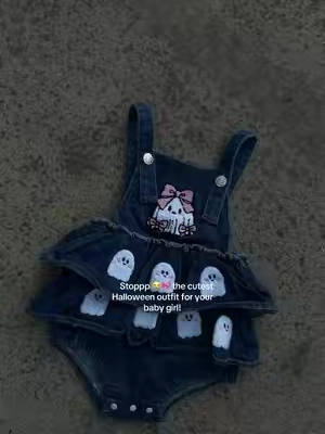 For the moms who LOVE a cute Halloween outfit… this one 😭🎀 #babyclothes #halloween #babygirl #babygirloutfit #spookyseason 