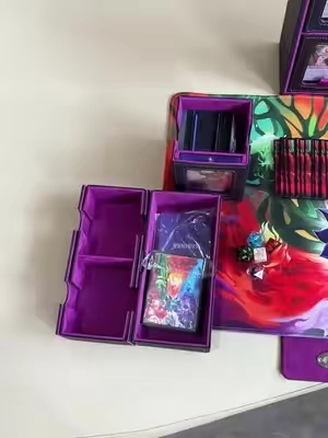 This is how I'm keeping all my Commander decks together🤩🤩#kabinka #storagebox #mtgtiktok #mtgcommunity #mtgcommander #giftguide #tcgcommunity 