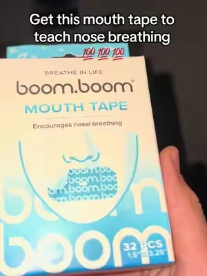 The perfect mouth tape to enhance breathing through your nose #mouthtape #boomboom #night #fyp #tiktokshop