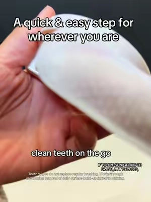 Fresh teeth 24/7!!😍😮‍💨😉 #toothwipes #ad 