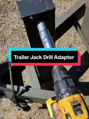 Easiest way to raise and lower your trailer. Don't believe me? Order one for yourself #tiktokmademebuyit #traileraccessories #cooltools #trailer #musthaves 