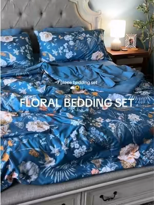 It’s so gorgeous! #bedding #floraldesign #bedroominspo #bedsheets @Melex Home