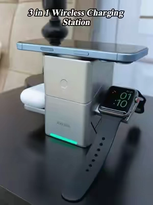 Ok! This is my dream charger. #wirelesscharger #chargerstation #desksetup #iphonecharger #TikTokshopbacktoschool 