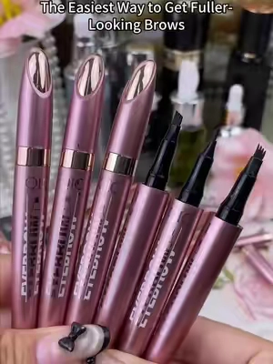 Waterproof, smudge-proof natural hair eyebrow pencil #eyebrow #naturalbrows #makeup #eyebrowpencil #TikTokshopbacktoschool