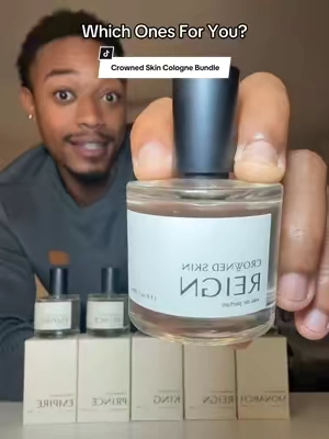 Which Cologne Fits You Best?  @Crowned Skin #cologne #menscologne #fragrancetok #smellgood #tiktokshopcreatorpicks 