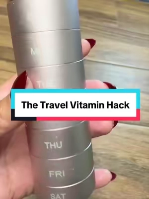 This makes traveling with my daily vitamins and supplements SO much easier. 🙌 Take the whole week or just grab the days you need, toss them in your purse, and go. Such a smart little travel organizer! #TikTokshopbacktoschool #TravelEssentials #TravelHacks #PillOrganizer #TikTokShopFinds