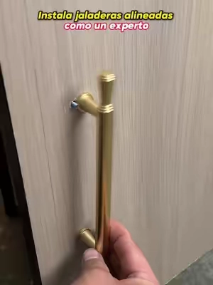 Aluminum Cabinet Hardware Jig, Cabinet Handle Jig with Center Punch, Avoid Jitter Caused by Direct Drilling, Cabinet Template Tool for Handles and Pulls,SnapFixMate,#tiktok #tiktokshop #Summervibes 
