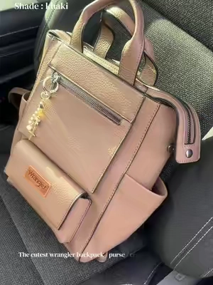 Shade khaki 😍🤩  #TikTokshopbacktoschool #wranglerbackpack #adjustablepurse #bagforteenagers #collegebag 