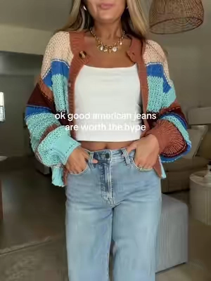 the stretch in them are like no other wow #goodamerican #falloutfits #jeans 