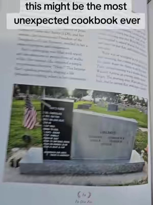 To Die For is filled with recipes found on headstones—a seriously unique cookbook that turns food and history into one fascinating read. 📖🍴 #ToDieForCookbook #UniqueCookbooks #RecipeBooks #BookTok #cookingtok 