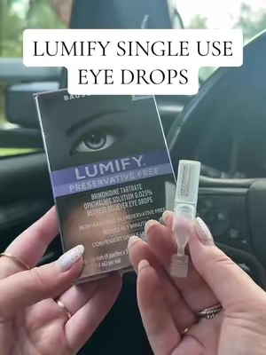 LUMIFY single-use vials are genius 👁️✨ one for my purse, car & vanity so I’m never without them!! + they’re preservative free 💜 #lumify #eyedrops #redeyes #beautyfinds #eyeredness 