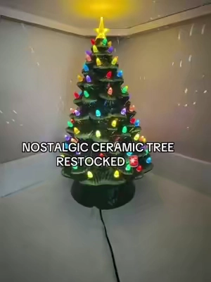 #onthisday the Mr.Christmas ceramic Christmas tree is back for 2026 in lots of color choices 🎄.        #nostalgicchristmas #christmasdecor #qvc 