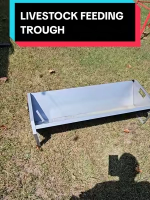 VEVOR LIVESTOCK FEEDING TROUGH, 22 GALLON, 45" LONG, SHEEP, GOAT. HORSE, ETC, MADE FROM GALVANIZED METAL, ROUNDED EDGES. #feedingtrough #vevor  #livestockfeeding #tiktokshopcreatorpicks #TikTokshopbacktoschool @Haidee_Collab @VEVOR Store @CreatorCollab_Mabel @VEVOR Outdoor Store 