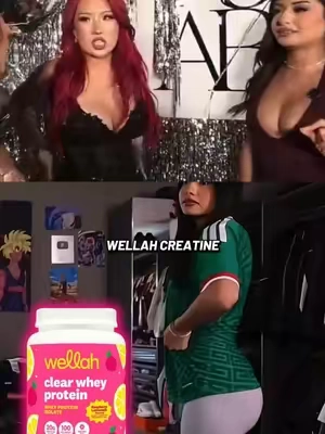 Nina needed to know what the hype was about 😩🤏 #amandasolis #creatine #wellah #GlowUp #ninalin 