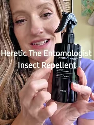 A DEET-free botanical insect repellent from Heretic with an herbal, green scent designed to be worn like a fragrance. #HereticParfum #TheEntomologist #InsectRepellent #NaturalBugSpray #OutdoorEssentials @HereticParfum 