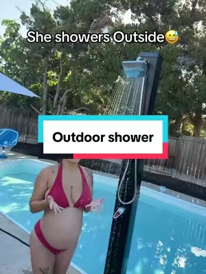 #outdoorshower #solarshower #outdoorshowerideas #tiktokshopcreatorpicks  