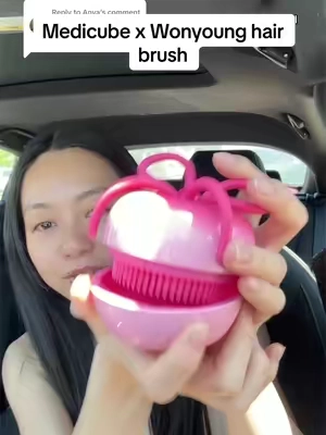 Replying to @Anya The way i ran to tell you this 💗💗 #medicube #forevercherryhairbrush #glasshair #pdrnrosemarry #TikTokshopbacktoschool  